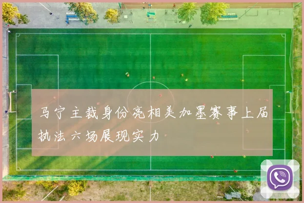 马宁主裁身份亮相美加墨赛事上届执法六场展现实力